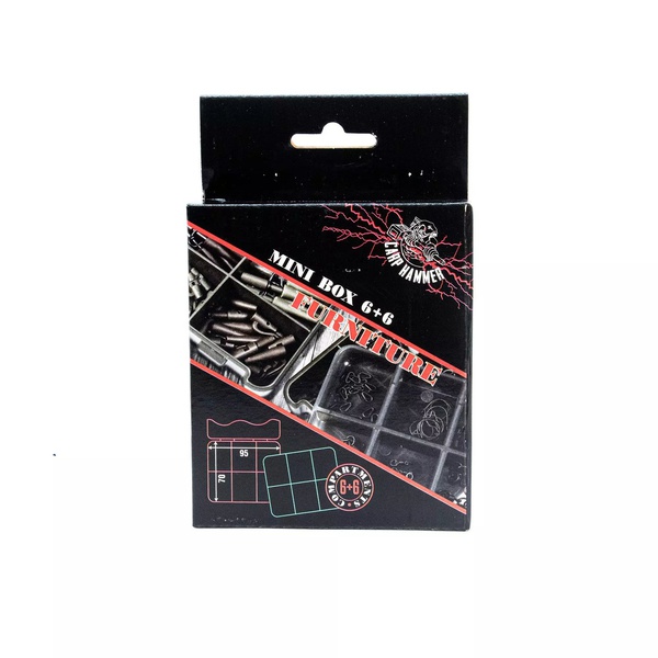Коробка рыболовная Волжанка Carp Hammer Mini Furniture box (двухъярусная) 6+6 отделений