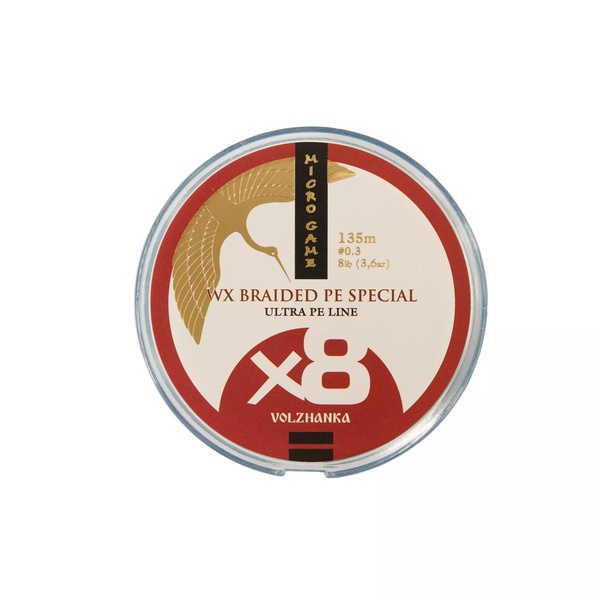 Леска плетеная Волжанка Micro Game (135 м) 0.09мм 3.6кг
