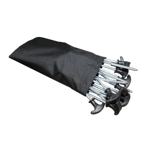 Шатер Следопыт быстросборный, 6 стен (3,35х3,85х2,25 м) бежевый/зелёный