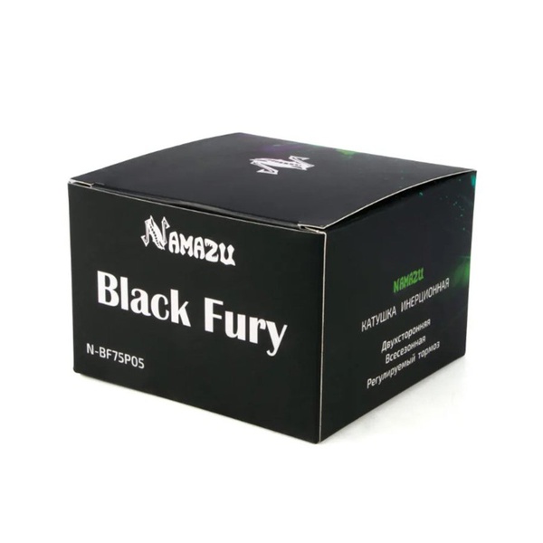 Катушка инерционная Namazu Black Fury (2 подшипника) d - 7,5 см