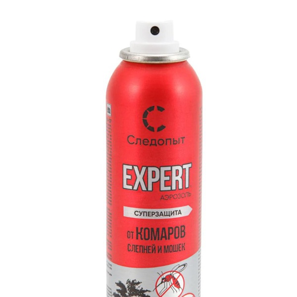 Репеллент Следопыт Expert 8 часов защиты от комаров, слепней и мошек (аэрозоль, 150 мл)