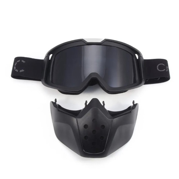 Маска мотоциклетная/снегоходная Следопыт M5 линза grey