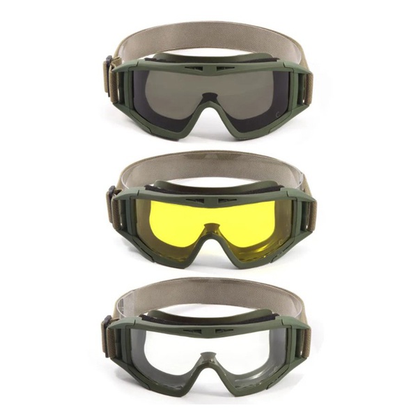 Очки защитные Следопыт Tactic со сменными линзами: grey, yellow, clear