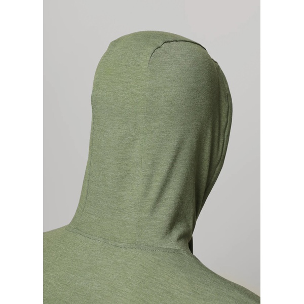 Футболка Сплав Soul L/S (с капюшоном) зеленый меланж