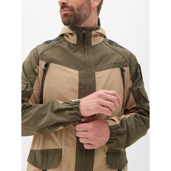Костюм летний Huntsman Горка-Люкс хаки/песок, тк. Nilon/Cotton рип-стоп