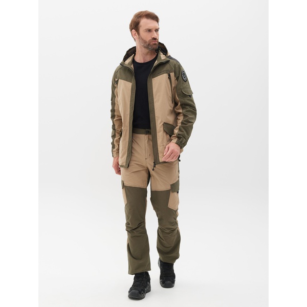 Костюм летний Huntsman Горка-Люкс хаки/песок, тк. Nilon/Cotton рип-стоп