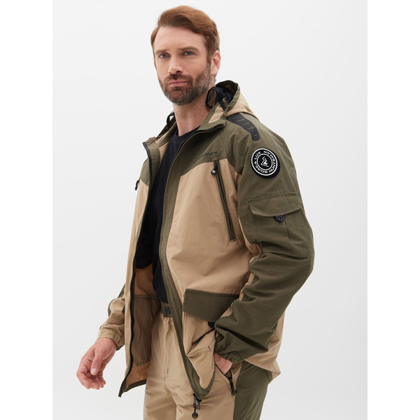 Костюм летний Huntsman Горка-Люкс хаки/песок, тк. Nilon/Cotton рип-стоп