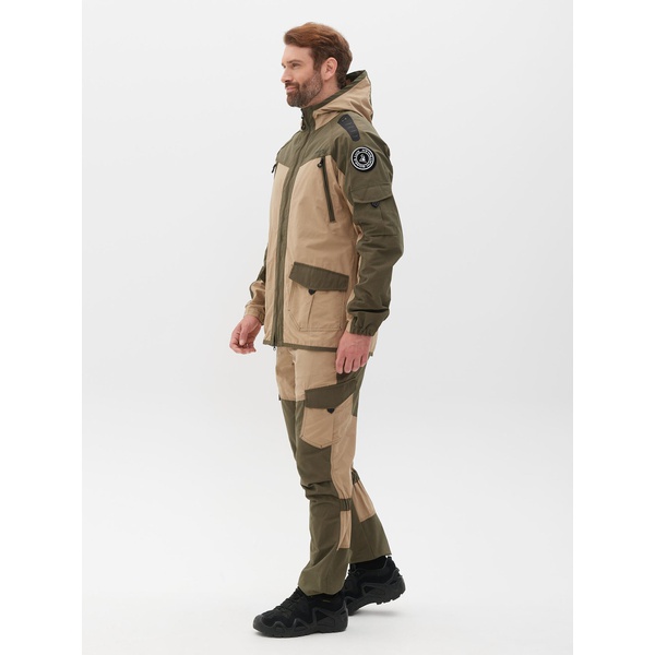 Костюм летний Huntsman Горка-Люкс хаки/песок, тк. Nilon/Cotton рип-стоп