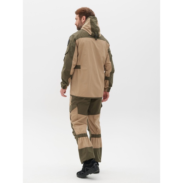Костюм летний Huntsman Горка-Люкс хаки/песок, тк. Nilon/Cotton рип-стоп