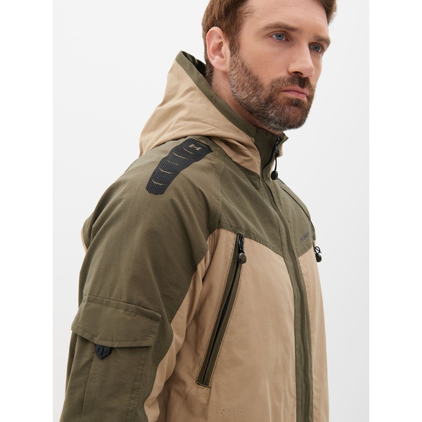 Костюм летний Huntsman Горка-Люкс хаки/песок, тк. Nilon/Cotton рип-стоп