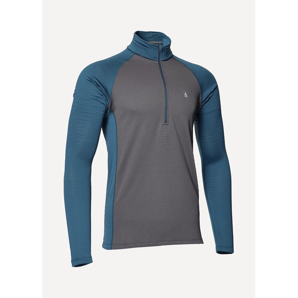 Термофутболка Сплав Active Polartec Power Grid L/S мод 2 серо-синий