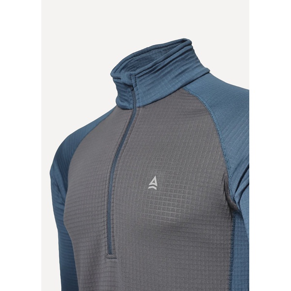 Термофутболка Сплав Active Polartec Power Grid L/S мод 2 серо-синий