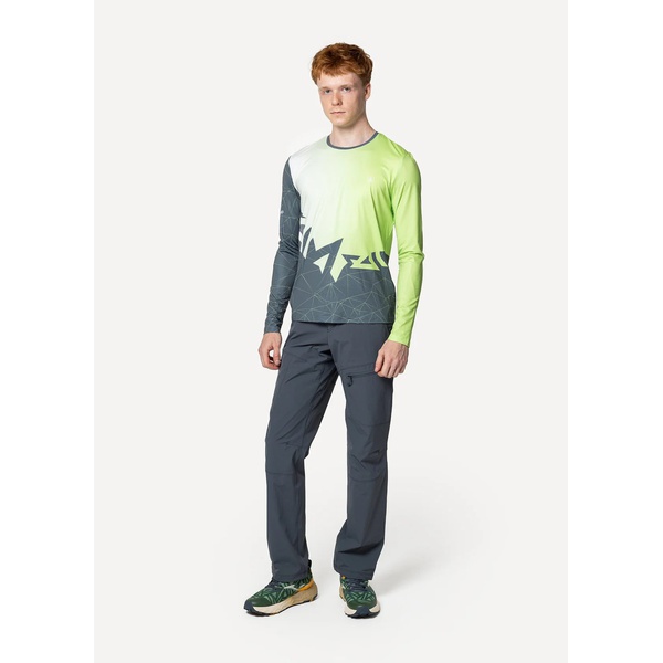 Лонгслив Сплав Logo L/S (беговой) зеленый/серый