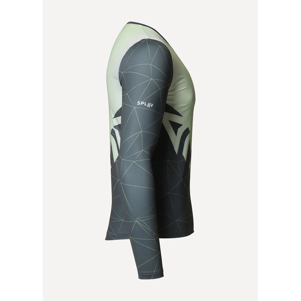 Лонгслив Сплав Logo L/S (беговой) зеленый/серый