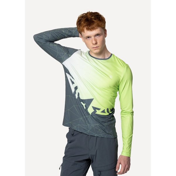Лонгслив Сплав Logo L/S (беговой) зеленый/серый