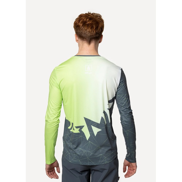 Лонгслив Сплав Logo L/S (беговой) зеленый/серый