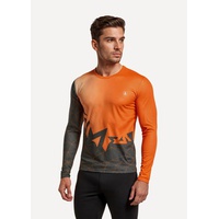 Лонгслив Сплав Logo L/S (беговой) оранжевый/серый