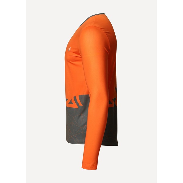 Лонгслив Сплав Logo L/S (беговой) оранжевый/серый