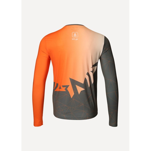 Лонгслив Сплав Logo L/S (беговой) оранжевый/серый