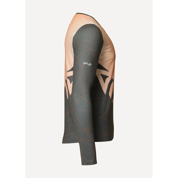 Лонгслив Сплав Logo L/S (беговой) оранжевый/серый