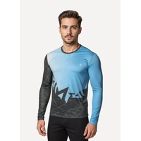 Лонгслив Сплав Logo L/S (беговой) синий/серый