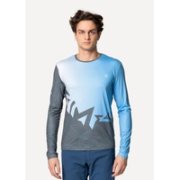 Лонгслив Сплав Logo L/S (беговой) синий/серый