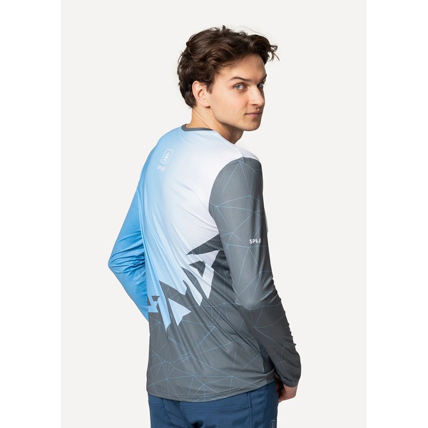 Лонгслив Сплав Logo L/S (беговой) синий/серый
