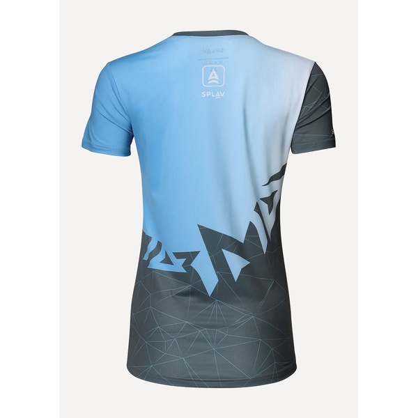 Футболка женская Сплав Logo (беговая) синий/серый