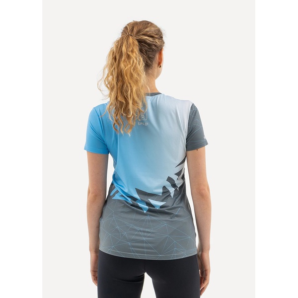 Футболка женская Сплав Logo (беговая) синий/серый