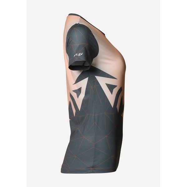 Футболка женская Сплав Logo (беговая) оранжевый/серый