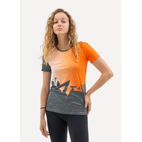 Футболка женская Сплав Logo (беговая) оранжевый/серый