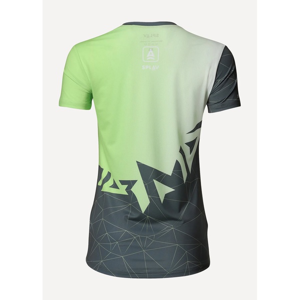 Футболка женская Сплав Logo (беговая) зеленый/серый