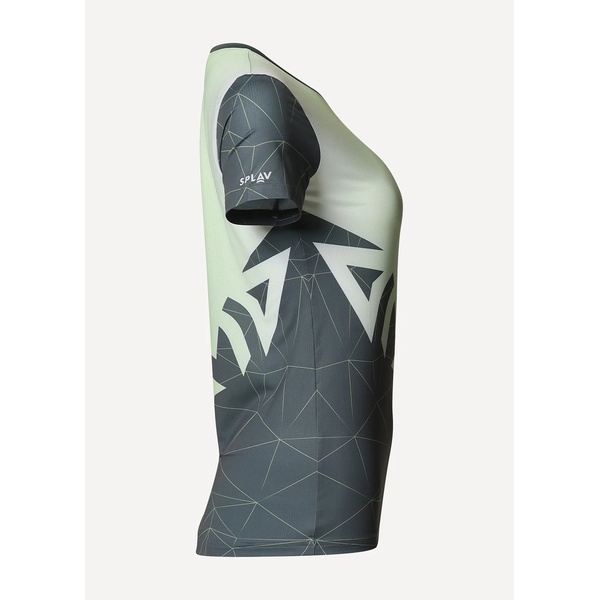 Футболка женская Сплав Logo (беговая) зеленый/серый