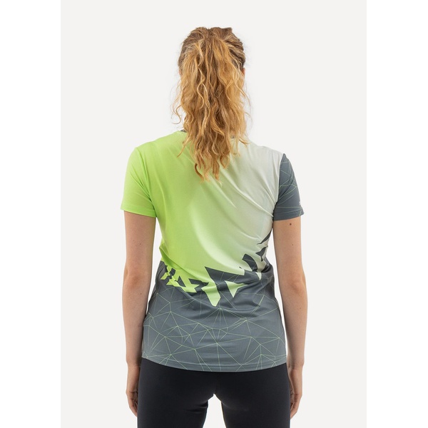 Футболка женская Сплав Logo (беговая) зеленый/серый