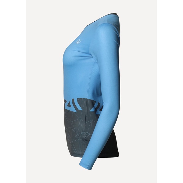 Лонгслив женский Сплав Logo L/S (беговой) синий/серый