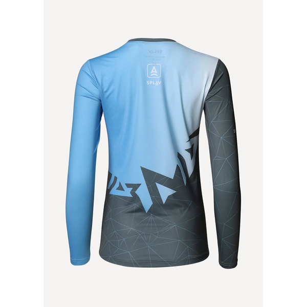 Лонгслив женский Сплав Logo L/S (беговой) синий/серый