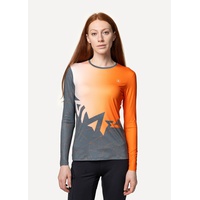 Лонгслив женский Сплав Logo L/S (беговой) оранжевый/серый