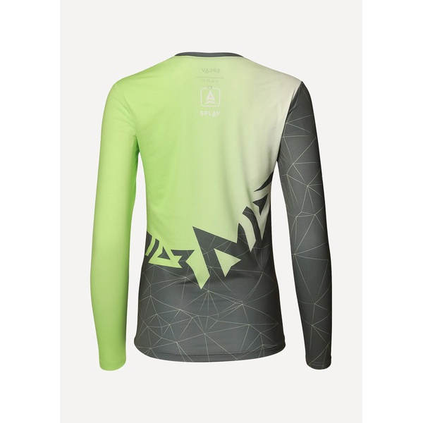Лонгслив женский Сплав Logo L/S (беговой) зеленый/серый