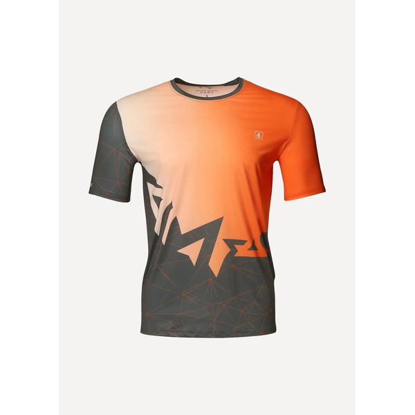 Футболка Сплав Logo (беговая) оранжевый/серый