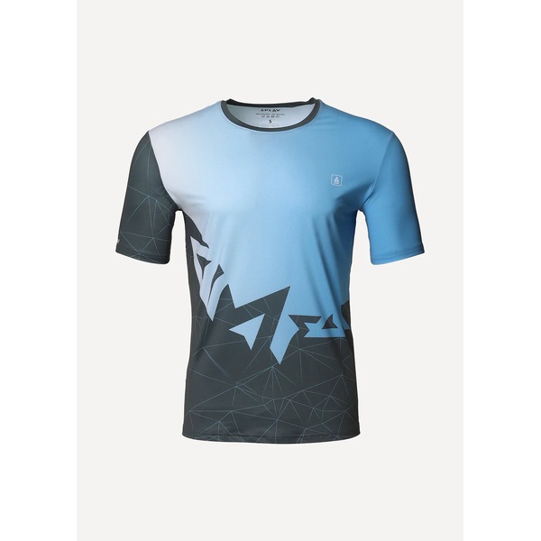 Футболка Сплав Logo (беговая) синий/серый