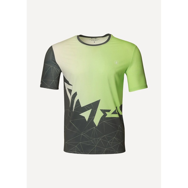 Футболка Сплав Logo (беговая) зеленый/серый