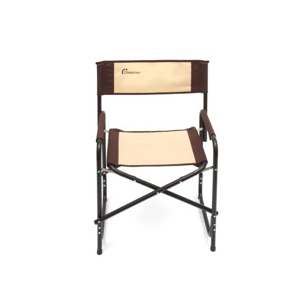 Кресло складное Следопыт PF-FOR-SK (сталь, ⌀ 22 мм) бежевый/коричневый