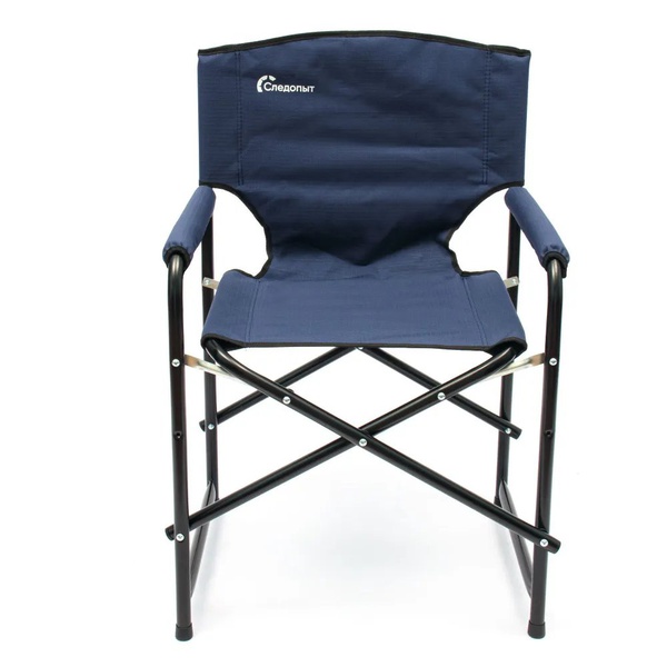 Кресло складное Следопыт Комфорт (сталь, ⌀ 22 мм) синий
