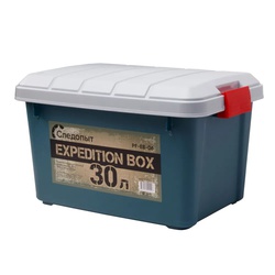Ящик многофункциональный Следопыт Expedition Box (30 л) зеленый/серый