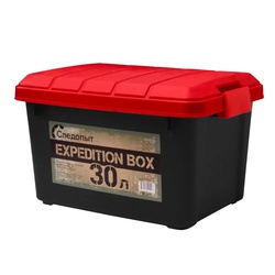 Ящик многофункциональный Следопыт Expedition Box (30 л) черный/красный