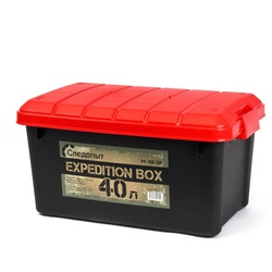 Ящик многофункциональный Следопыт Expedition Box (40 л) черный/красный
