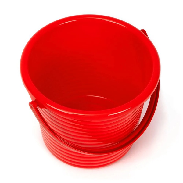 Ведро Runis (9 л, без крышки, пищевой пластик) красный