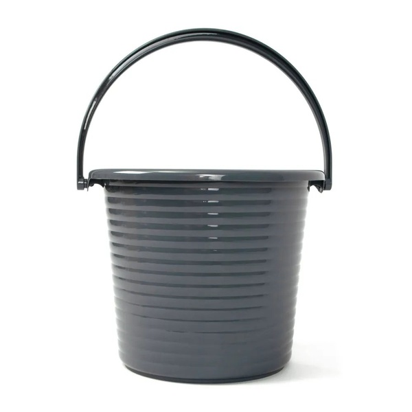 Ведро Runis (9 л, с крышкой, пищевой пластик) графит