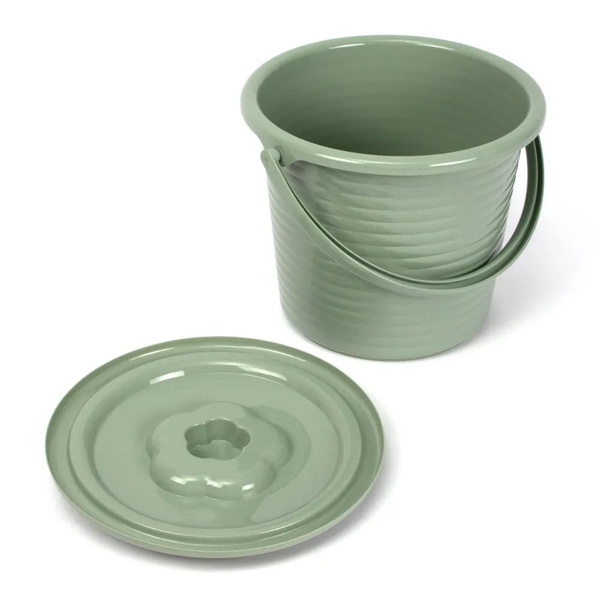 Ведро Runis (5 л, с крышкой, пищевой пластик) зеленый