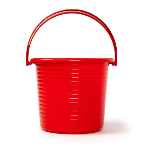 Ведро Runis (5 л, с крышкой, пищевой пластик) красный